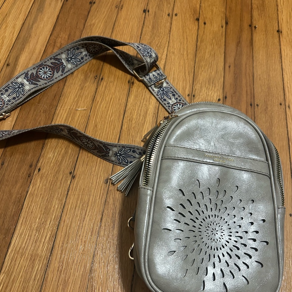 Forever Young Gray Crossbody Bag
